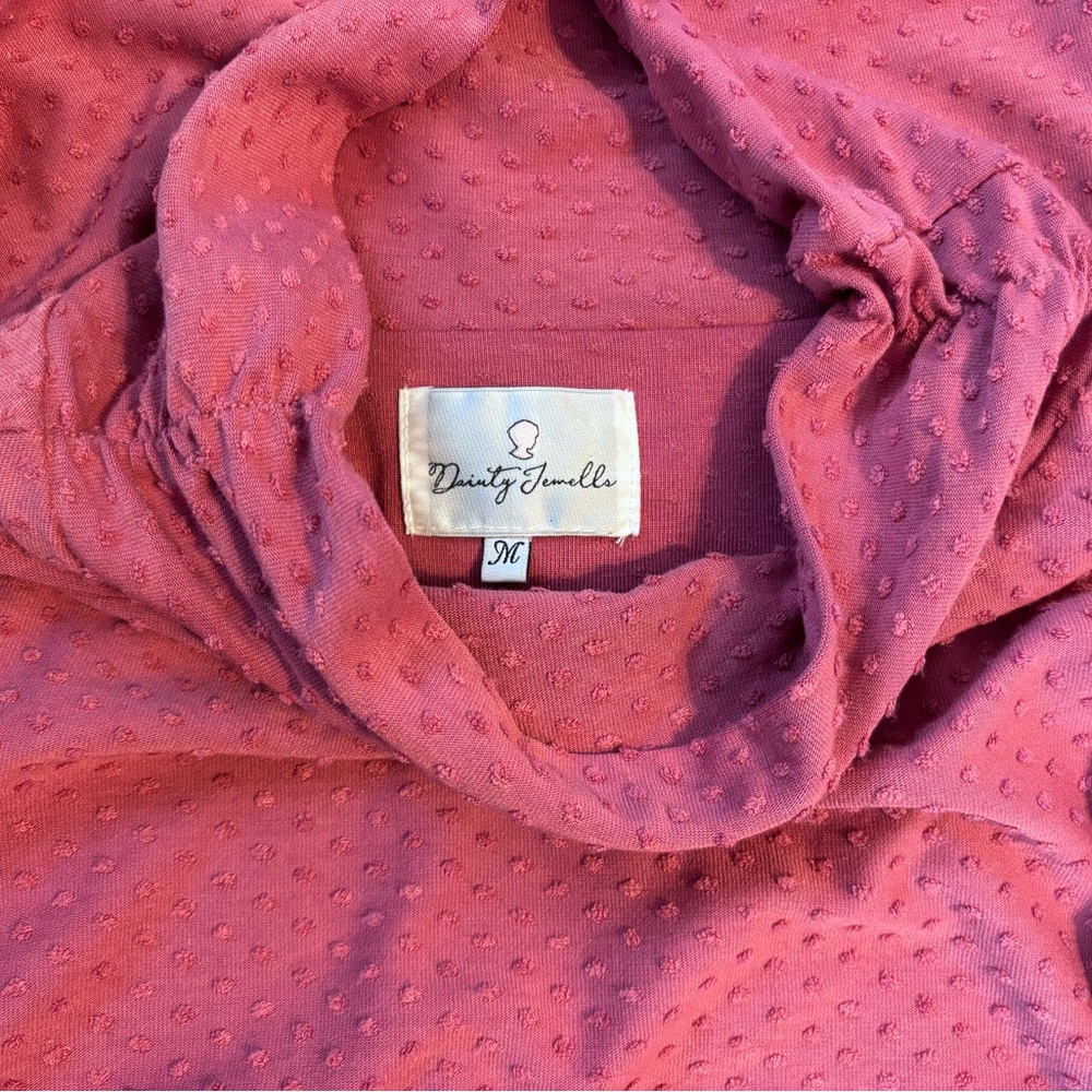Dainty Jewells - Long Sleeve Layered Maxi Dress in Dusty Rose - Picture 2 of 2